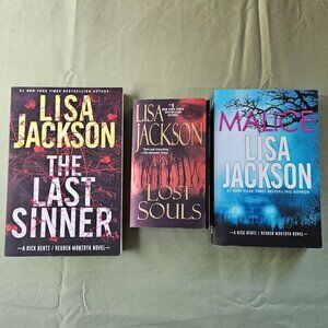 Lisa Jackson -‎ The Last Sinner, Lost Souls, Malice - Set of 3 Paperback Books